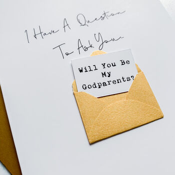 Personalised Be My Godparents Card, 4 of 7