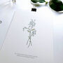 ‘Forget Me Not’ Spring Flower Botanical Art Print, thumbnail 3 of 3