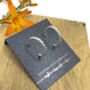 Silver Twist Hoop Earrings, thumbnail 2 of 7