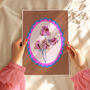 Sweet Pea Art Print Truffle, thumbnail 5 of 5