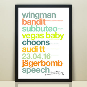 Personalised 'My Perfect Best Man' Print, 5 of 8