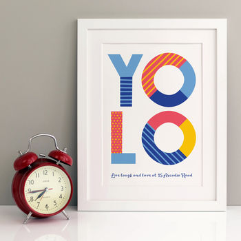 Yolo Personalised Home Print, 3 of 5