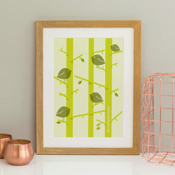Personalised Birds Family Print, 2 of 10