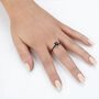 Emerald Cut Crocodile Ring Silver, thumbnail 4 of 5