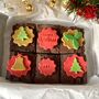 Personalised Christmas Fudgey Brownies, thumbnail 10 of 12