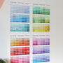 Paint Chip Colour Swatch Wall Planner 2023, thumbnail 3 of 11