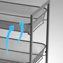 Three Tier Trolley Household Cart Baskets Shelves, thumbnail 6 of 10