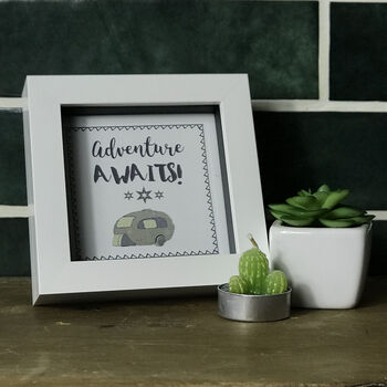 Caravan And Camping Quotation Framed Tile, 2 of 6