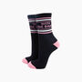 With The Band Organic Cotton Sports Socks In Black, thumbnail 1 of 4