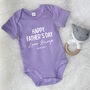 Happy Father's Day Love Bump Babygrow, thumbnail 2 of 8