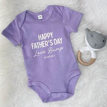 Happy Father's Day Love Bump Babygrow, 2 of 8