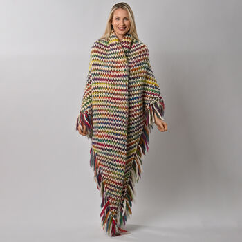 Ellie Easy Rainbow Wrap Knitting Kit, 5 of 7