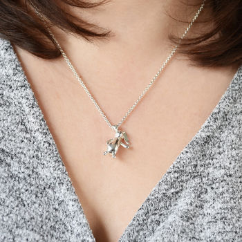 Sterling Silver Bunny Rabbit Necklace, 5 of 6