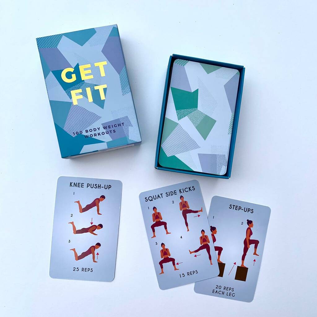 100 'Ways To Get Fit' Cards By Nest | notonthehighstreet.com