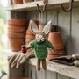 Handmade Felt Bobby Ladybird Hare Decoration, thumbnail 1 of 2