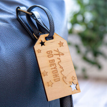 Personalised Mother's Day Gift, Engraved Luggage Tag, 2 of 8