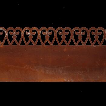 Heart Design Metal Lawn Edging 20cm H Garden Border Roll Four.8m, 3 of 5