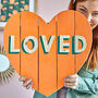 Loved Reclaimed Wooden Heart, thumbnail 1 of 5