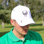 Personalised Golf Wreath Mens Cap With Golf Ball Marker, thumbnail 4 of 9