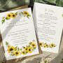 Sunflowers Flat Wedding Invitations, thumbnail 1 of 7