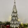 Distressed Metal Christmas Tree Ornament, thumbnail 1 of 10