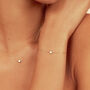 Solid Gold Or White Gold Floating Diamond Necklace, thumbnail 2 of 8