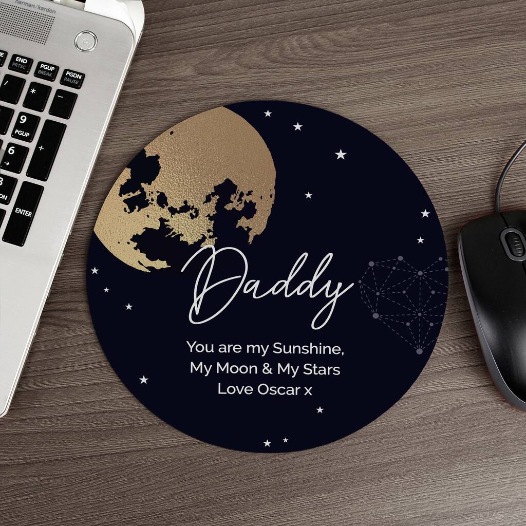 Personalised Sun Moon And Stars Mouse Mat, 1 of 3