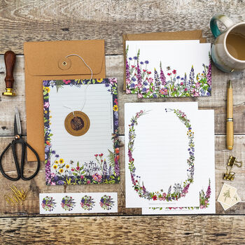 Foxgloves And Lupin Wildflower Writing Set, 5 of 8