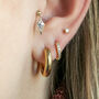 14 Carat Gold Zion Drop Tragus Earring, thumbnail 1 of 6