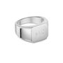 Octagonal Personalised Signet Ring 925 Solid Silver, thumbnail 1 of 6