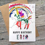 Personalised Unicorn Colour In Birthday Cards, thumbnail 2 of 2