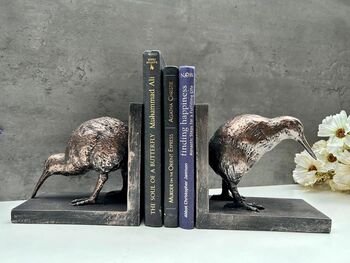 Handcrafted Bird Bookends Decorative Book Holder And Gift, 7 of 8