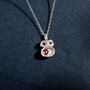 Real Ruby And Recycled Silver Birthstone Necklace, thumbnail 3 of 7