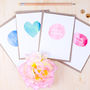Watercolour Style Thank You Cards Set Of Four, thumbnail 1 of 6