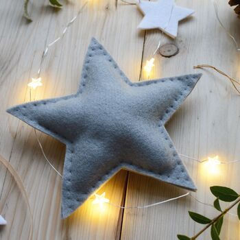 Christmas Star Tree Topper Grey, 2 of 7