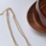 14 K Gold Plated Silver Link Chain Minimalist Choker, thumbnail 4 of 7