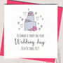 Personalised Glittery Wedding Cake Card, thumbnail 3 of 4