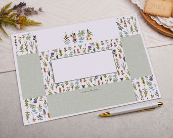 A4 Origami Writing Paper That Folds Into An Envelope With Meadow Flower Design, 4 of 5