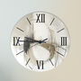 Black And Taupe Sml Clock With Numerical Numbering, Modern Wall Decor For Home Or Gift, thumbnail 2 of 5