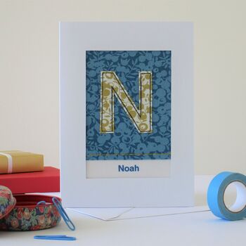 Gold Initial Card, 6 of 7