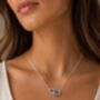 Heart And Hoop Necklace In Sterling Silver, Gift For Love, Friendship, thumbnail 1 of 2