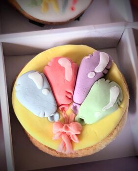 Colourful Happy Birthday Hand Iced Biscuits And Birthday Card Letterbox Gift, 12 of 12