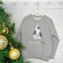 Meowy Christmas Cat Jumper For Ladies, thumbnail 1 of 2