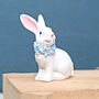 White Mini Easter Bunny Decoration, thumbnail 3 of 3