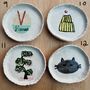 Mini Illustrated Ceramic Handmade Ring Dish, thumbnail 7 of 10