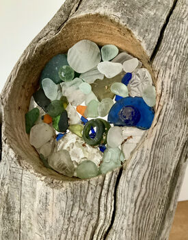 Driftwood And Seaglass Sculpture #Four, 4 of 4
