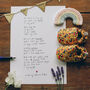 'Tiny Feet' Handwritten New Baby Mother's Day Poem, thumbnail 1 of 4