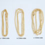 Light Weight Curb Chain In 9ct Yellow Gold Hallmarked, thumbnail 4 of 4