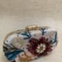 Spring Bloom Handcrafted Oval Clutch, thumbnail 1 of 5