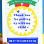 School Teacher Thank You Funny Award Card, thumbnail 2 of 6